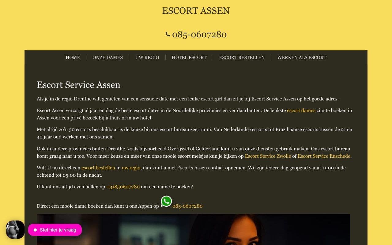 Escort Assen — Escort service in Assen en omgeving.