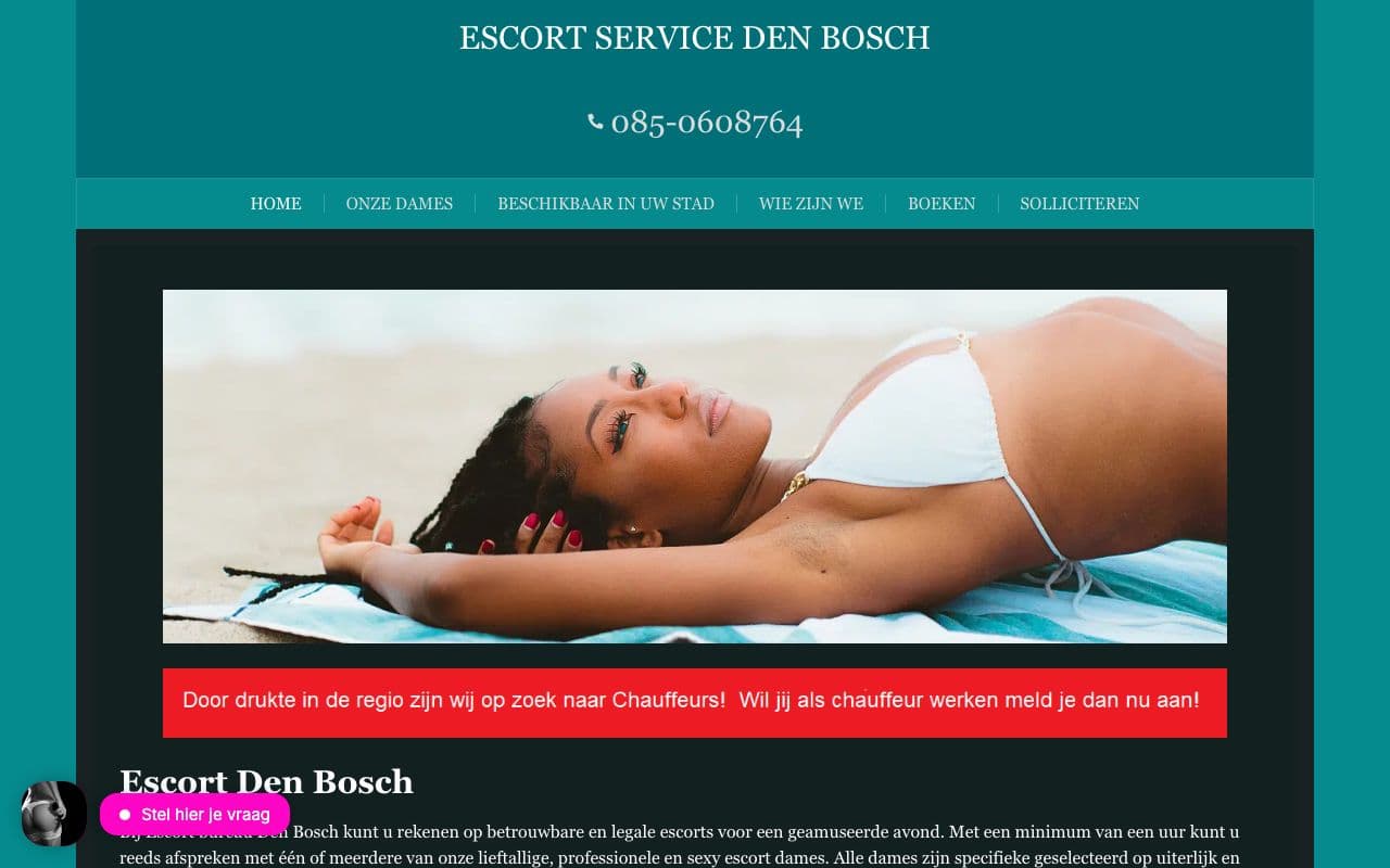 Escort Service 's-Hertogenbosch — Betrouwbare escort service in 's-Hertogenbosch en omstreken.
