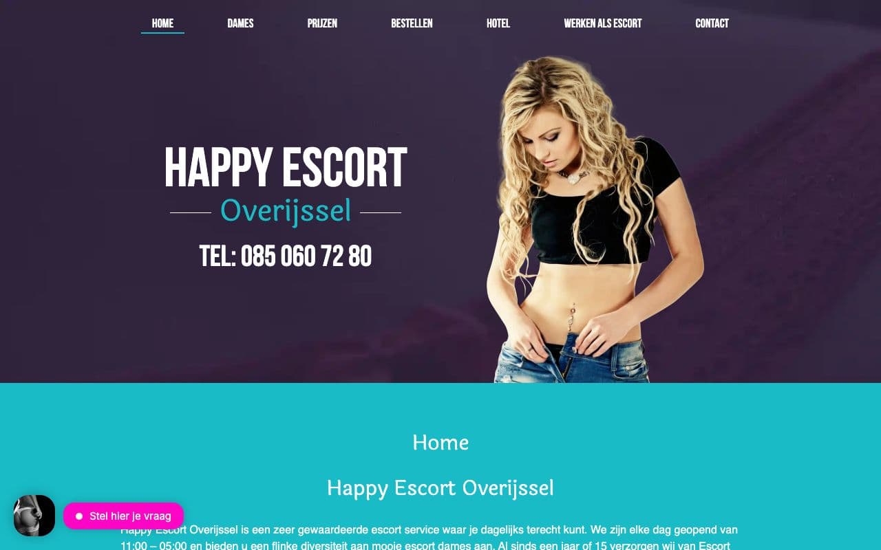 Happy Escort Overijssel — Escort service actief in heel Overijssel.