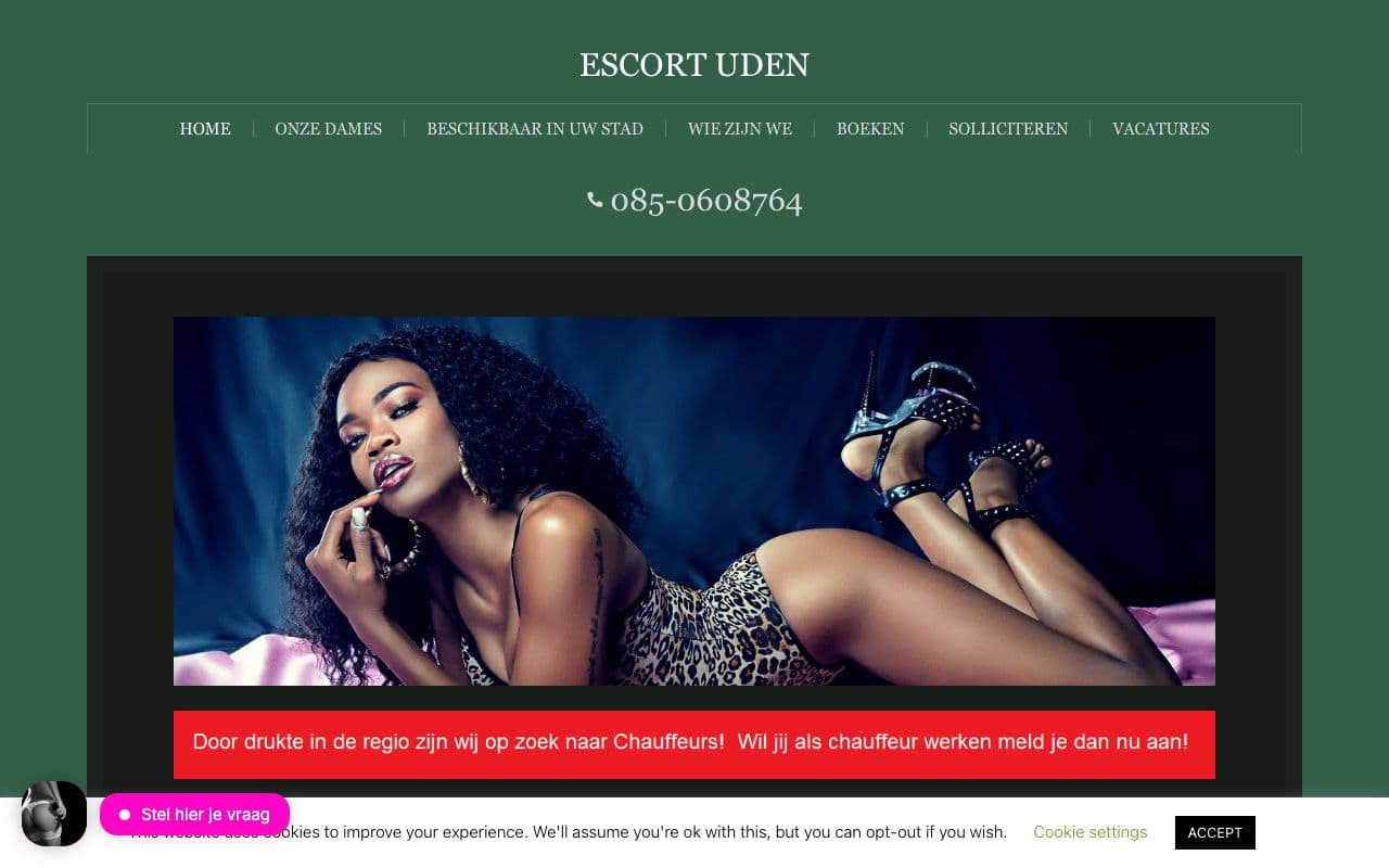 Escort Services Uden — Professionele escort service in Uden en omgeving.