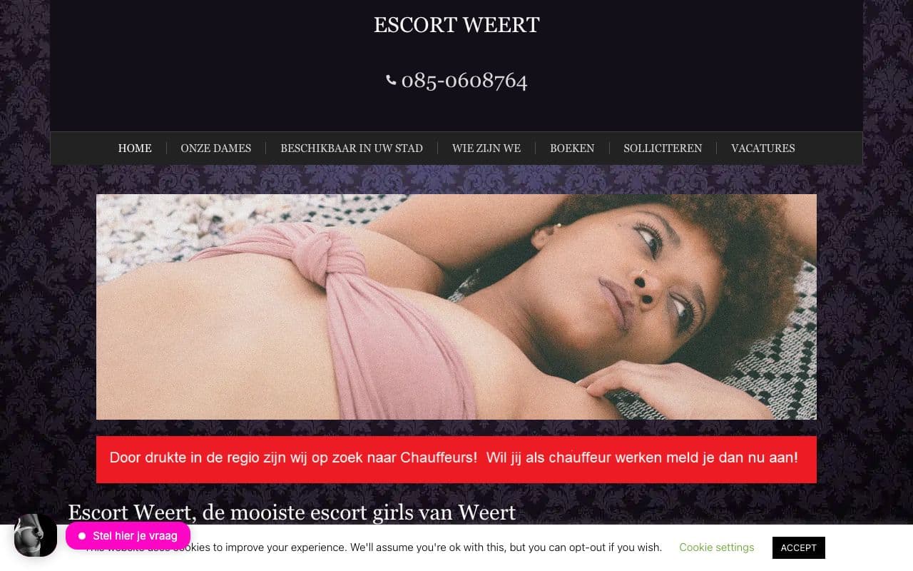 Escort Services Weert — Professionele escort service in Weert en omgeving.
