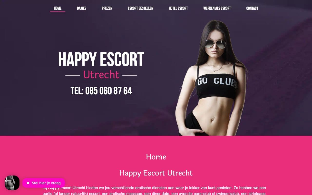 Happy Escort Utrecht — Escort service actief in heel Utrecht.