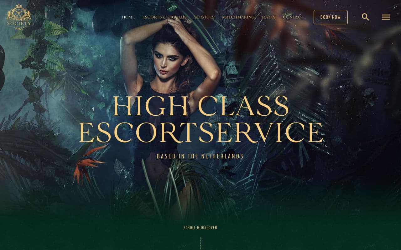 Society Service — Het bekendste high class escortbureau van Nederland, opgericht in 2006. Landelijk actief.